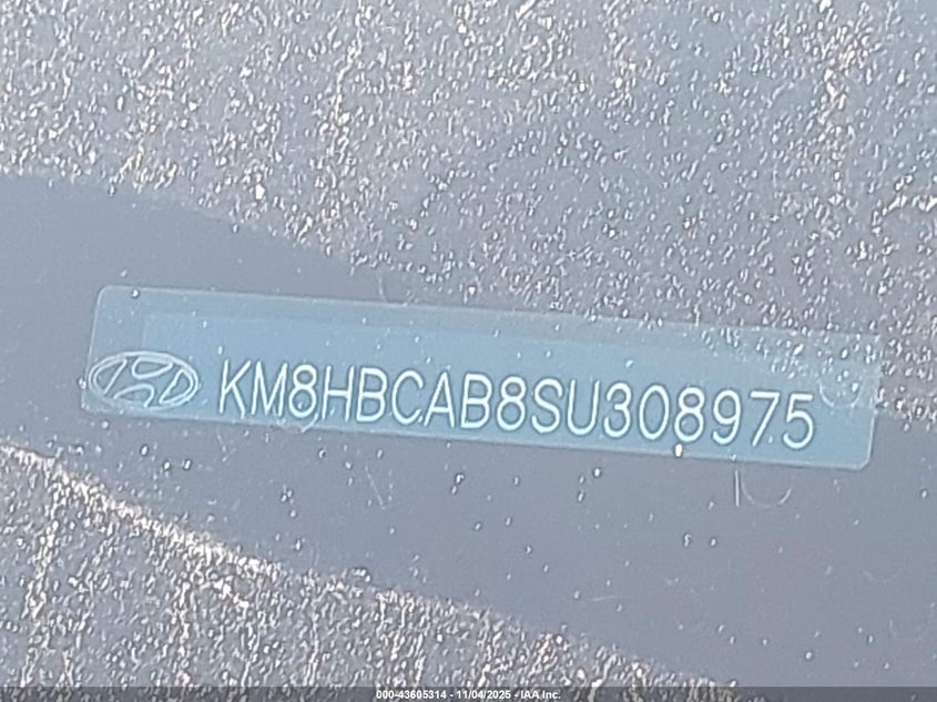 2025 HYUNDAI KONA SEL KM8HBCAB8SU308975