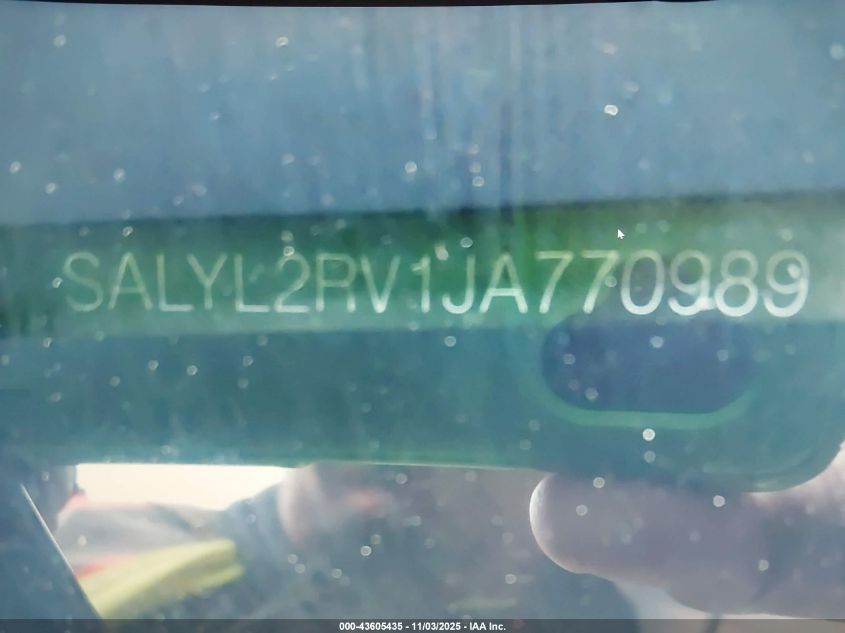 2018 Land Rover Range Rover Velar P380 Se R-Dynamic VIN: SALYL2RV1JA770989 Lot: 43605435