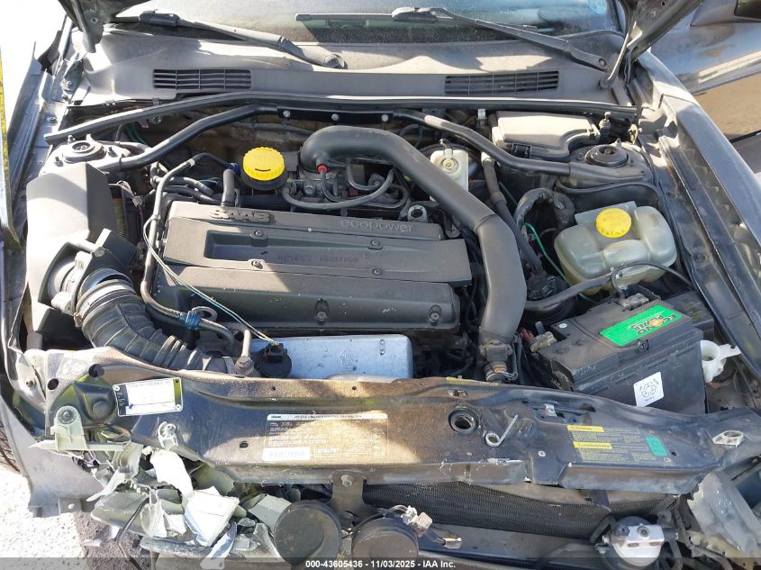 2002 Saab 9-3 Se VIN: YS3DF55KX22012826 Lot: 43605436