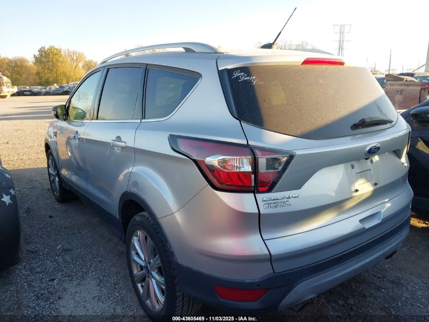 2017 Ford Escape Titanium VIN: 1FMCU9J99HUA63066 Lot: 43605469