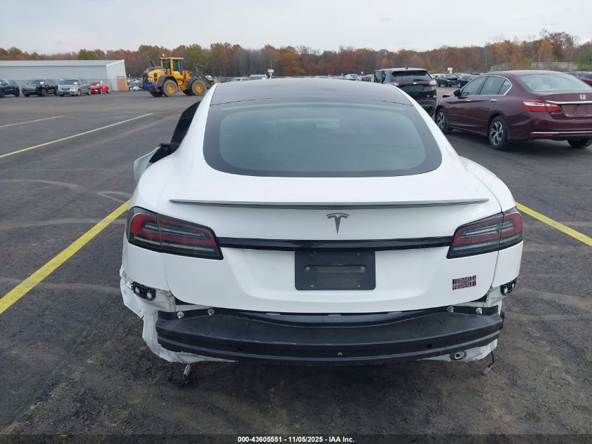 2022 Tesla Model S Plaid Tri Motor All-Wheel Drive VIN: 5YJSA1E68NF477048 Lot: 43605551