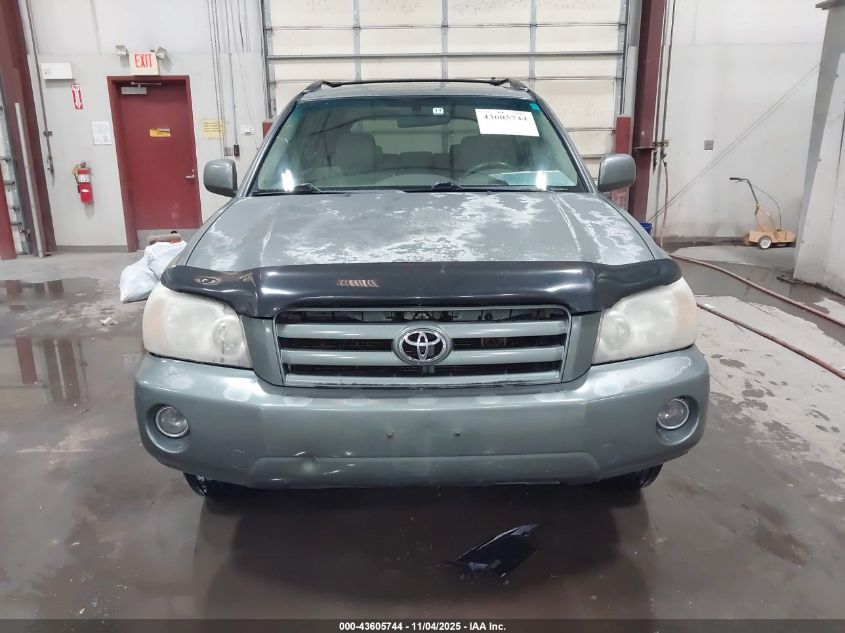 2005 Toyota Highlander V6 VIN: JTEEP21A250100253 Lot: 43605744