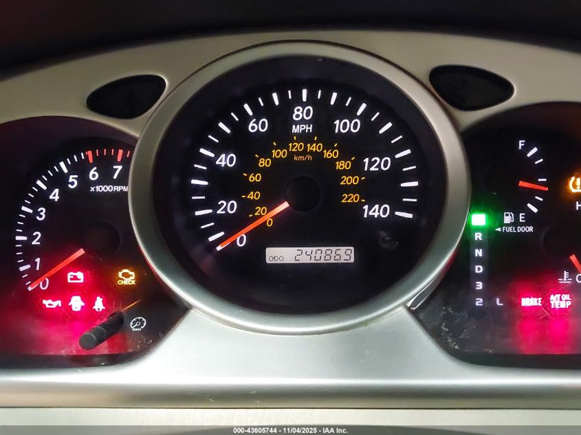 2005 Toyota Highlander V6 VIN: JTEEP21A250100253 Lot: 43605744