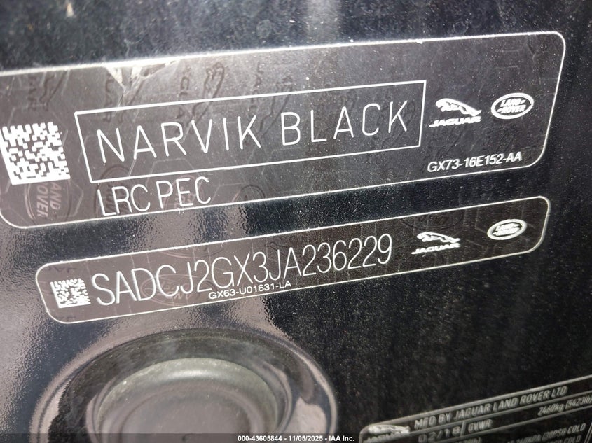 2018 Jaguar F-Pace 30T Premium VIN: SADCJ2GX3JA236229 Lot: 43605844