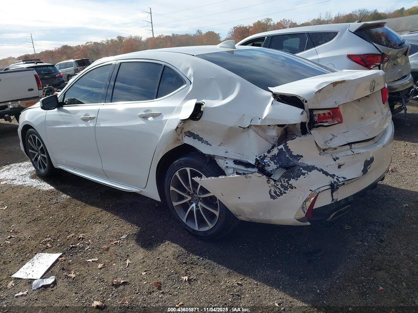 2018 Acura Tlx Tech Pkg white sedan gasoline 19UUB3F56JA001988 photo #4