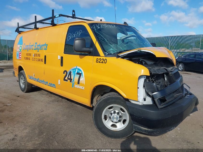 2020 CHEVROLET EXPRESS CARGO RWD 2500 EXTENDED WHEELBASE WT - 1GCWGBFP3L1263460
