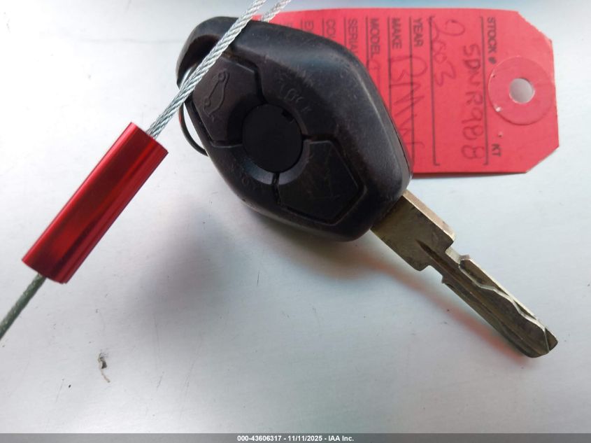 2003 BMW 525Ia VIN: WBADT43413G030714 Lot: 43606317