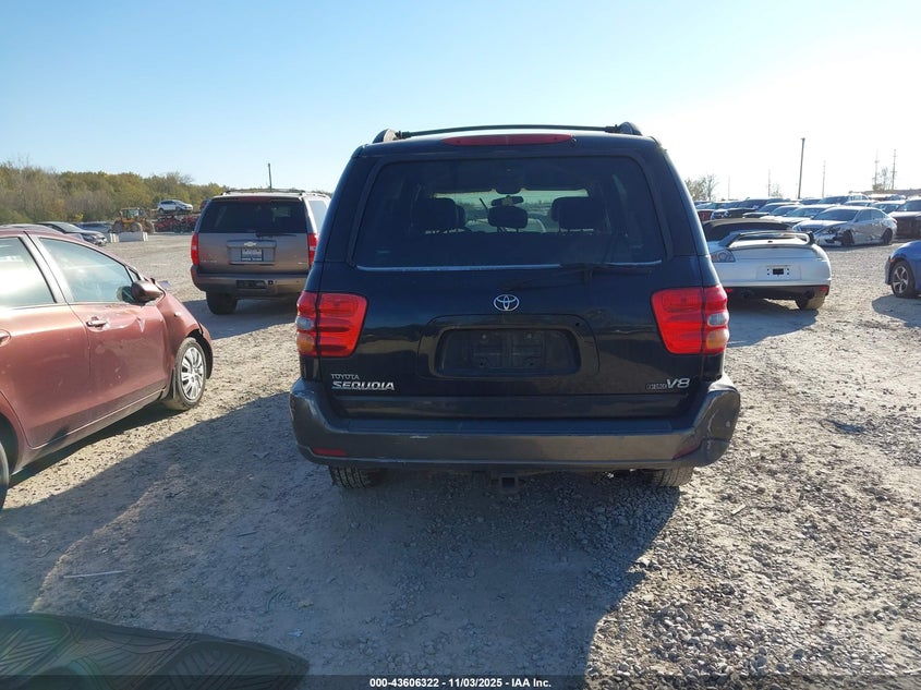 2003 Toyota Sequoia Sr5 V8 VIN: 5TDZT34A43S200500 Lot: 43606322