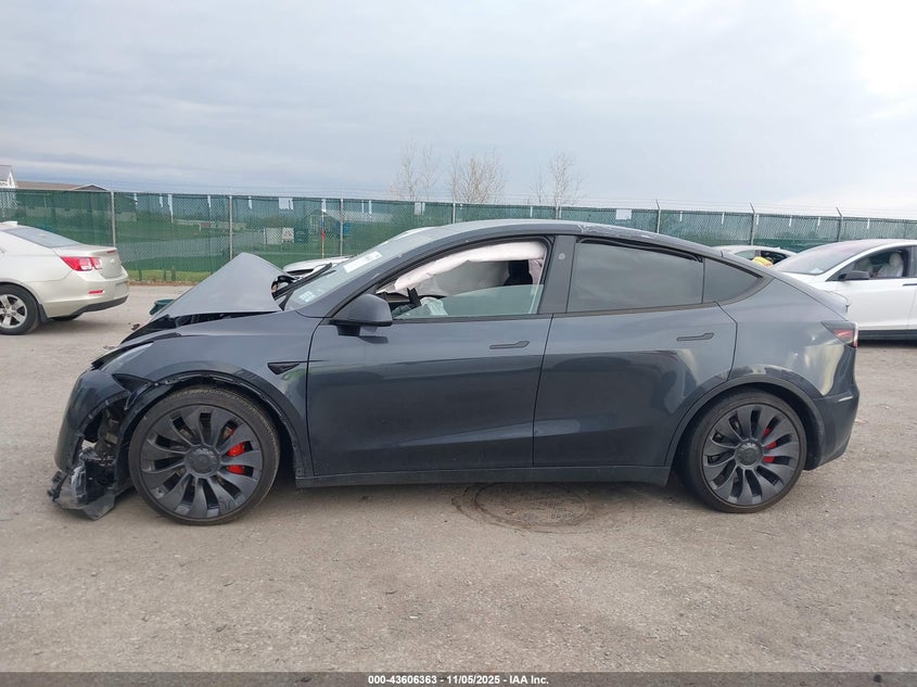 2025 Tesla Model Y Performance Dual Motor All-Wheel Drive VIN: 7SAYGDEF1SA336487 Lot: 43606363