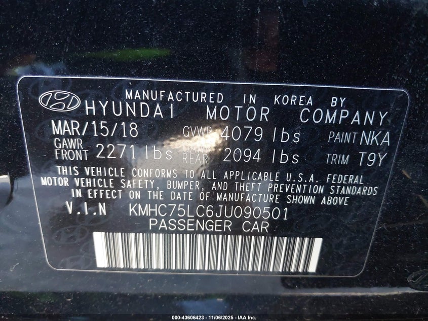 2018 HYUNDAI IONIQ HYBRID SEL - KMHC75LC6JU090501