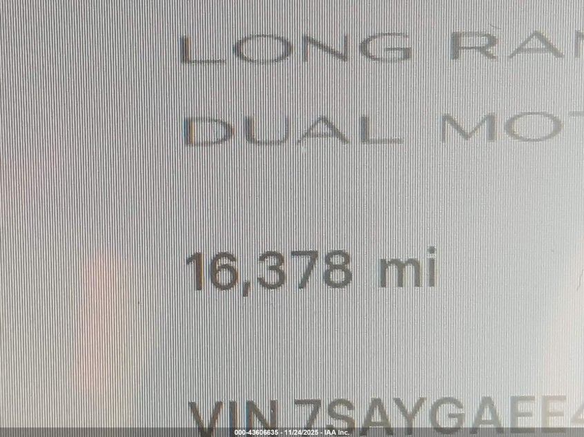 2023 Tesla Model Y Awd/Long Range Dual Motor All-Wheel Drive VIN: 7SAYGAEE4PF642258 Lot: 43606635
