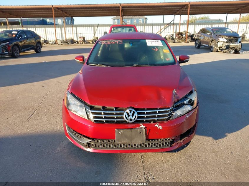 2015 Volkswagen Passat 1.8T Wolfsburg Edition VIN: 1VWAT7A3XFC034142 Lot: 43606643