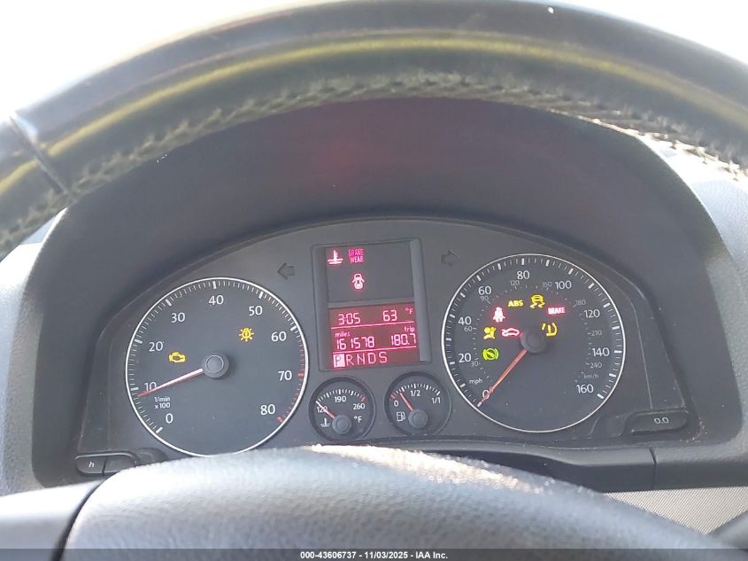 2009 Volkswagen Jetta Se VIN: 3VWRM71KX9M135160 Lot: 43606737