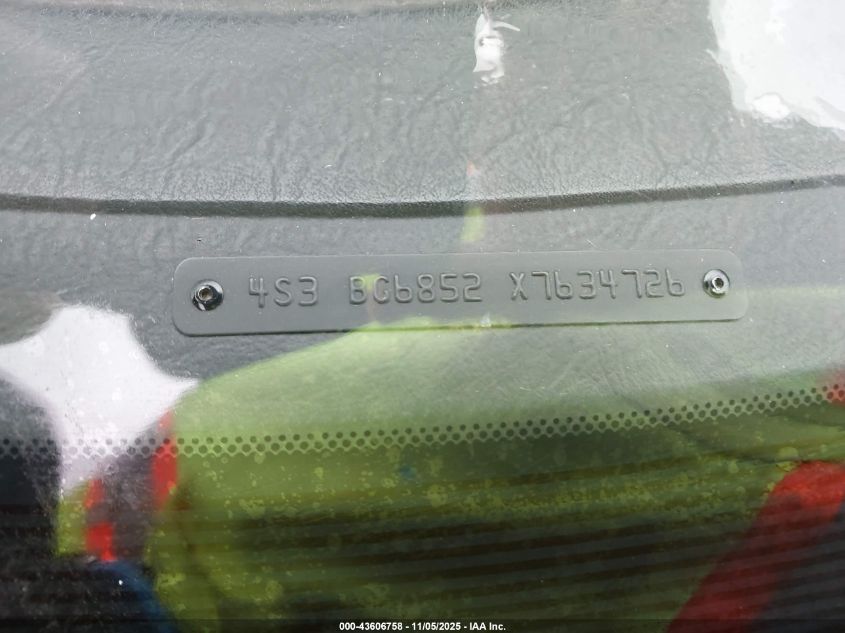 1999 Subaru Legacy 30Th Ann. Outback Ltd./Outback VIN: 4S3BG6852X7634726 Lot: 43606758