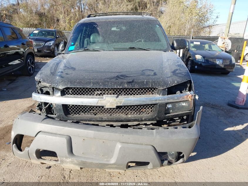 2002 Chevrolet Avalanche 1500 VIN: 3GNEK13T12G181935 Lot: 43606805