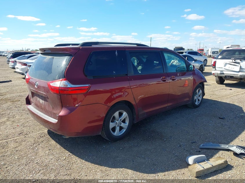2015 TOYOTA SIENNA LE 8 PASSENGER 5TDKK3DCXFS610860