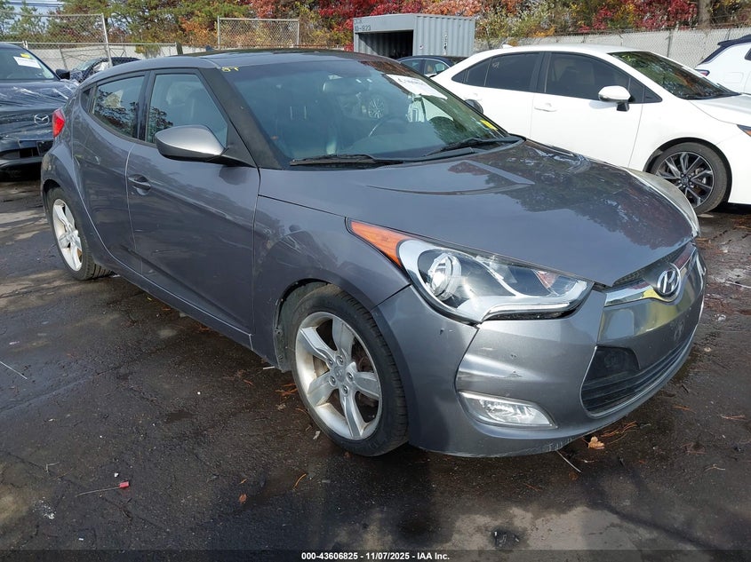 2014 HYUNDAI VELOSTER BASE W/BLACK - KMHTC6AD9EU192555