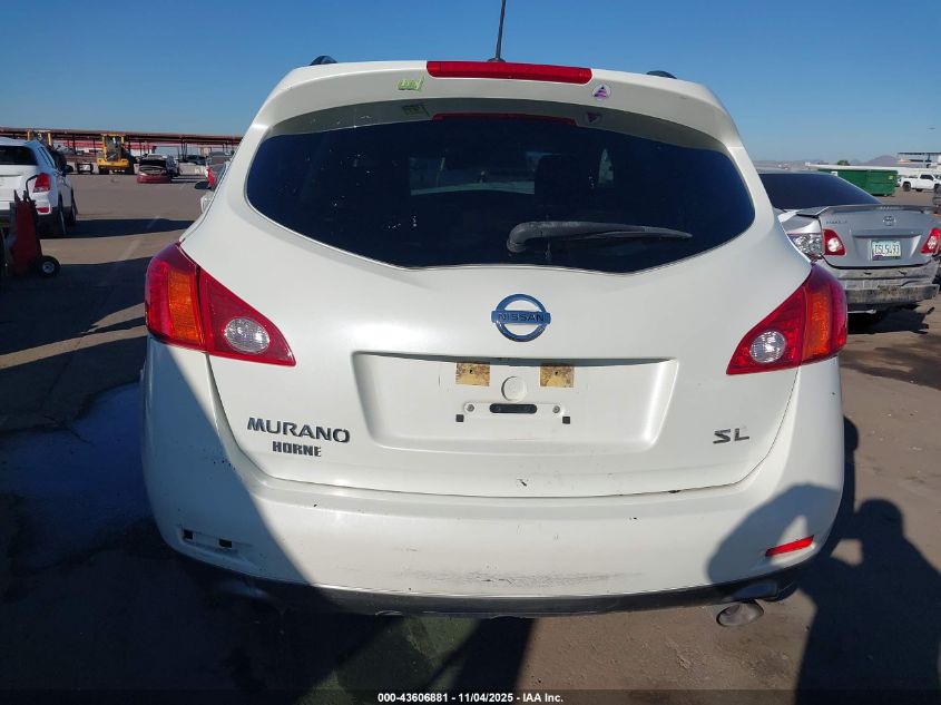 2009 Nissan Murano Sl VIN: JN8AZ18U89W100501 Lot: 43606881