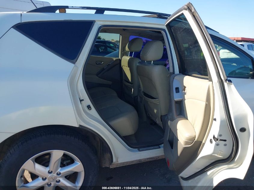 2009 Nissan Murano Sl VIN: JN8AZ18U89W100501 Lot: 43606881