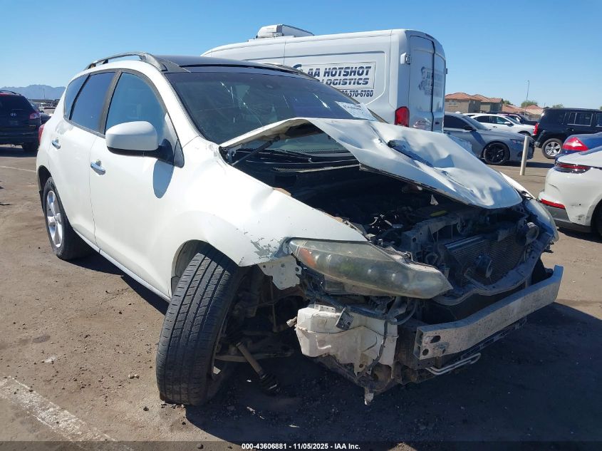 2009 Nissan Murano Sl VIN: JN8AZ18U89W100501 Lot: 43606881