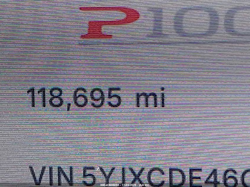 2016 Tesla Model X P100D/P90D VIN: 5YJXCDE46GF031970 Lot: 43606898