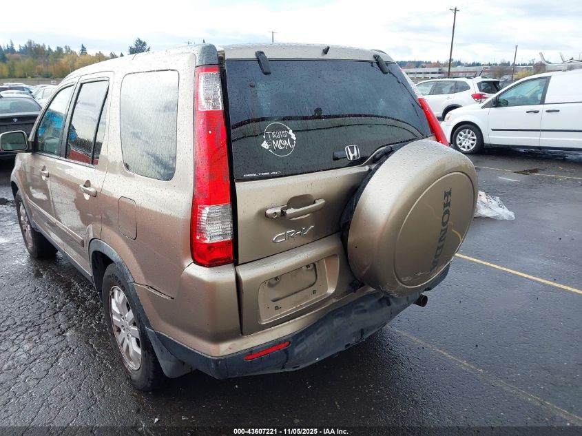 2005 Honda Cr-V Se VIN: JHLRD78965C039093 Lot: 43607221