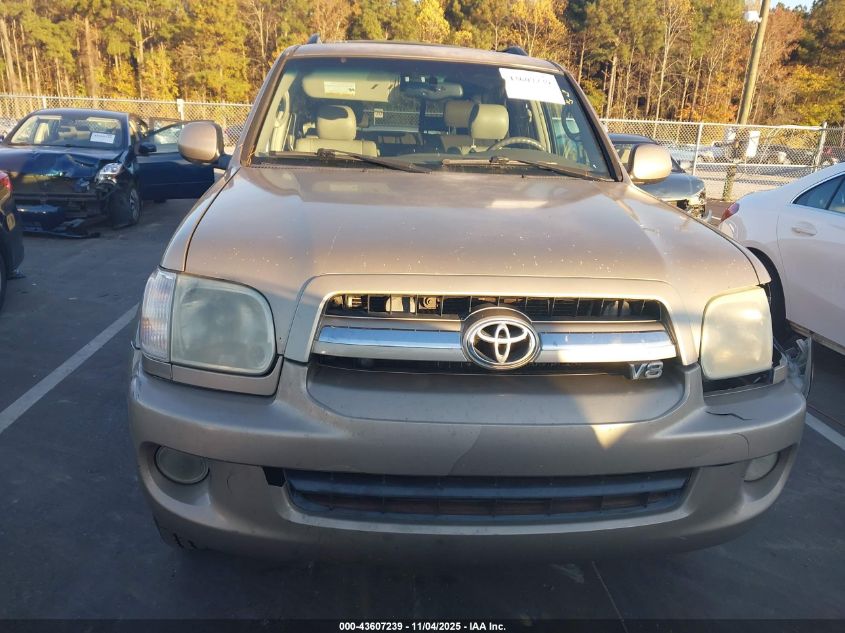 2006 Toyota Sequoia Limited V8 VIN: 5TDZT38A76S276517 Lot: 43607239