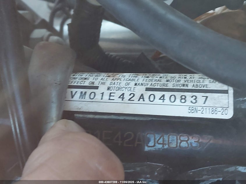 JYAVM01E42A040837 2002 YAMAHA XV photo no. 10
