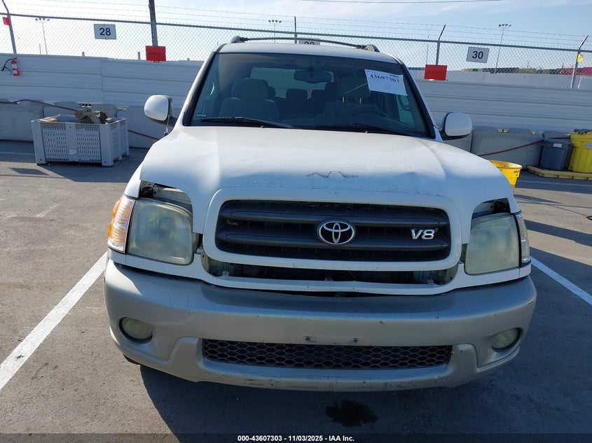 2003 Toyota Sequoia Sr5 V8 VIN: 5TDZT34AX3S155160 Lot: 43607303