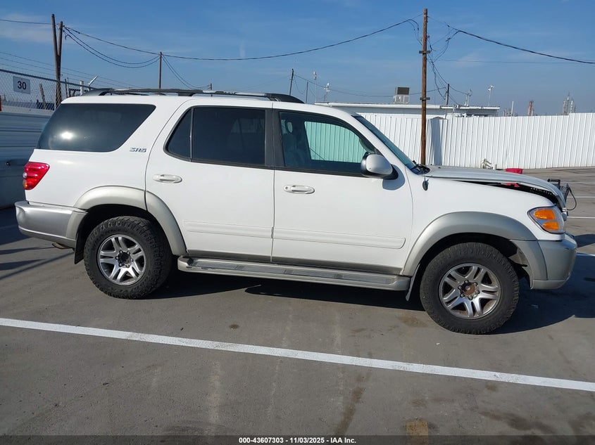 2003 Toyota Sequoia Sr5 V8 VIN: 5TDZT34AX3S155160 Lot: 43607303