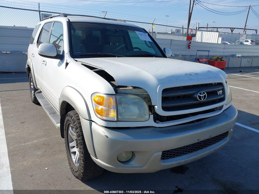 2003 Toyota Sequoia Sr5 V8 VIN: 5TDZT34AX3S155160 Lot: 43607303