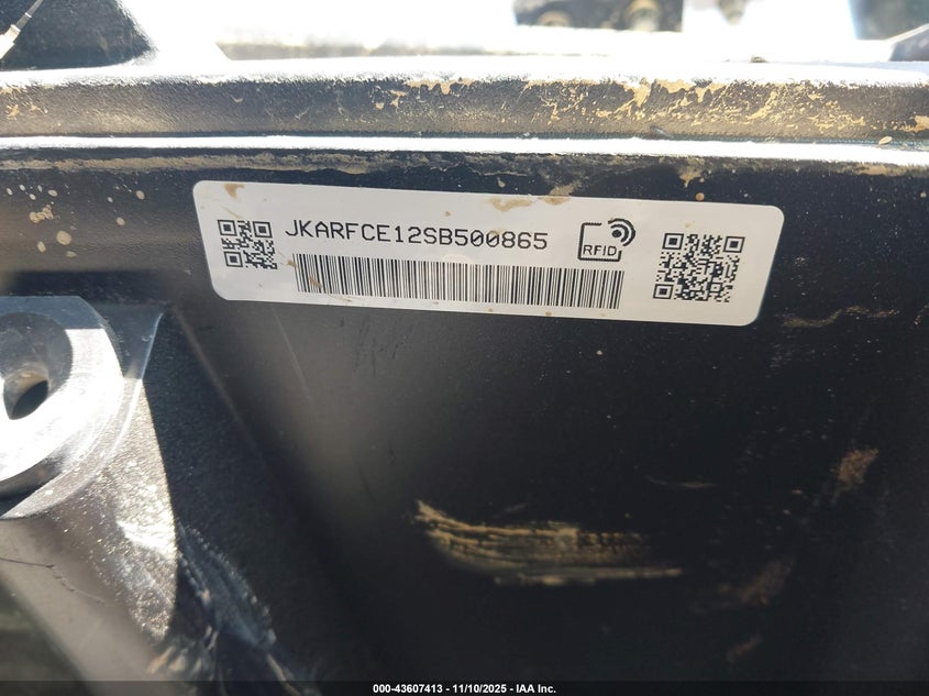 2025 Kawasaki Krf 1000 E VIN: JKARFCE12SB500865 Lot: 43607413