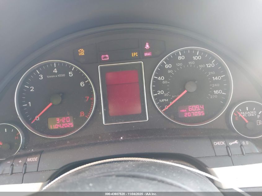 2006 Audi A4 S-Line 2.0T Quattro Turbo VIN: WAUEF78E26A184354 Lot: 43607528