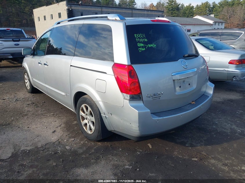 5N1BV28UX8N119939 2008 NISSAN QUEST photo no. 3