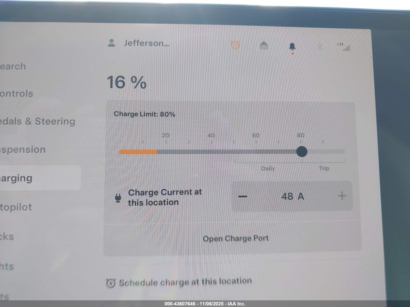 2023 Tesla Model X Plaid Tri Motor All-Wheel Drive VIN: 7SAXCBE69PF376161 Lot: 43607646