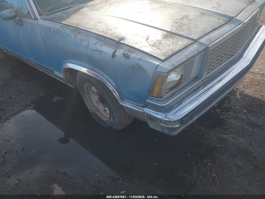 1978 Chevrolet El Camino VIN: 1W80L8Z470069 Lot: 43607681