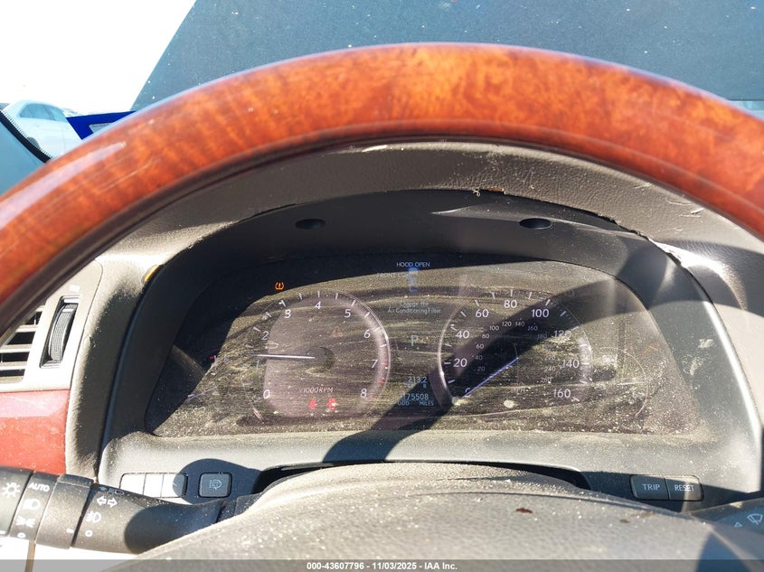 2009 Lexus Ls 460 VIN: JTHBL46F395086292 Lot: 43607796