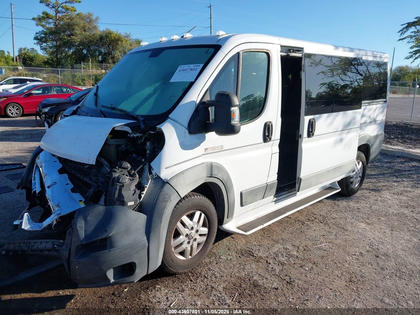 2017 RAM PROMASTER 1500 LOW ROOF 136 WB - 3C6TRVAG6HE516093