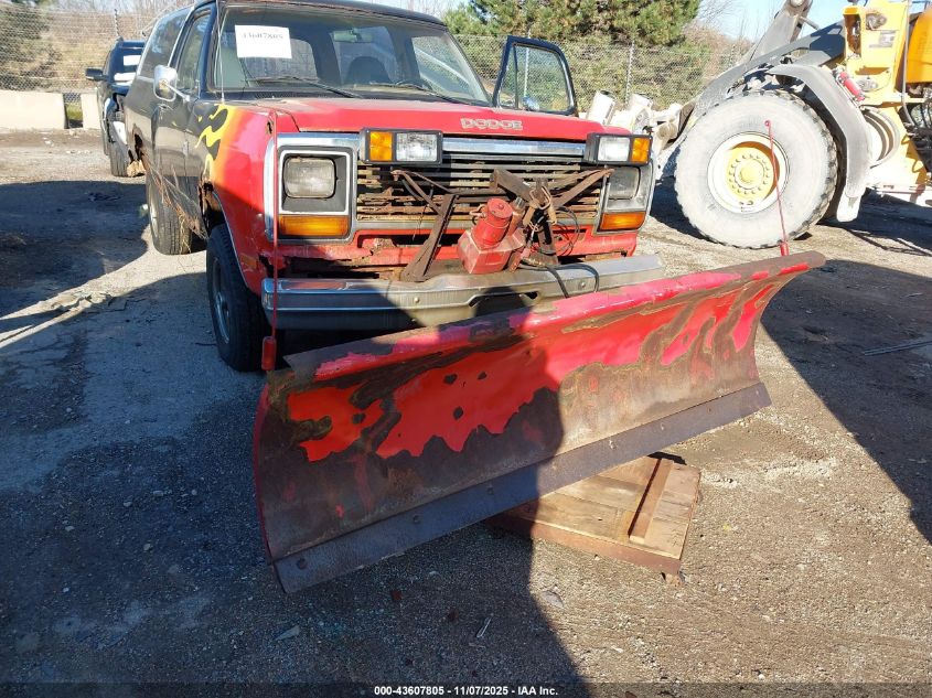 1985 Dodge Ramcharger Aw-100 VIN: 1B4GW12T9FS573404 Lot: 43607805