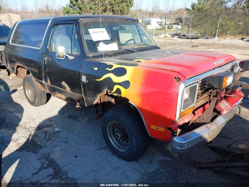 1985 Dodge Ramcharger Aw-100