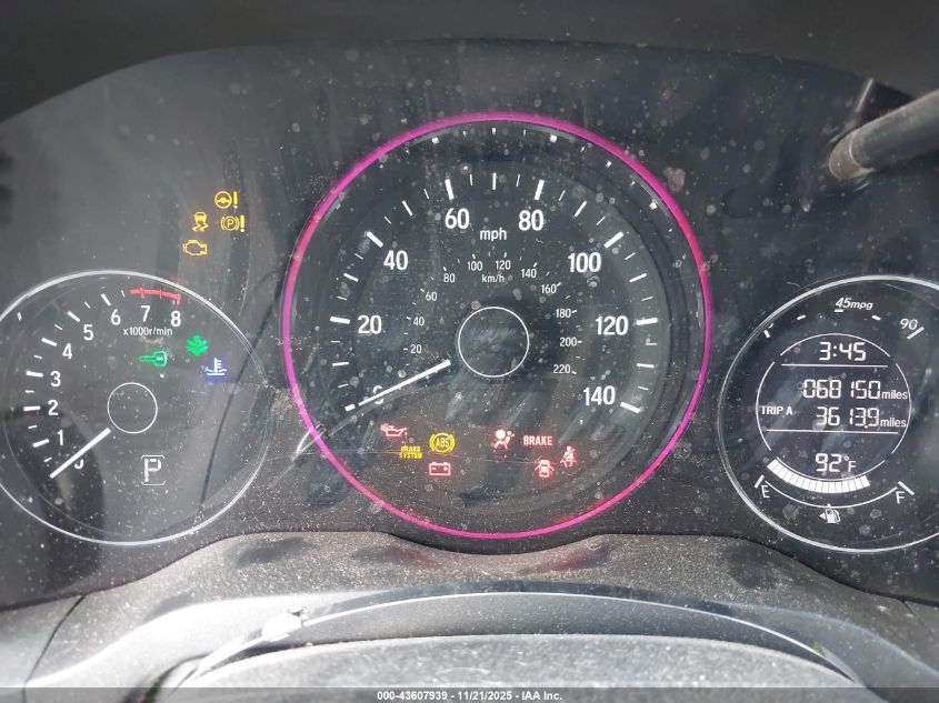 2017 Honda Hr-V Lx VIN: 3CZRU5H35HG702596 Lot: 43607939