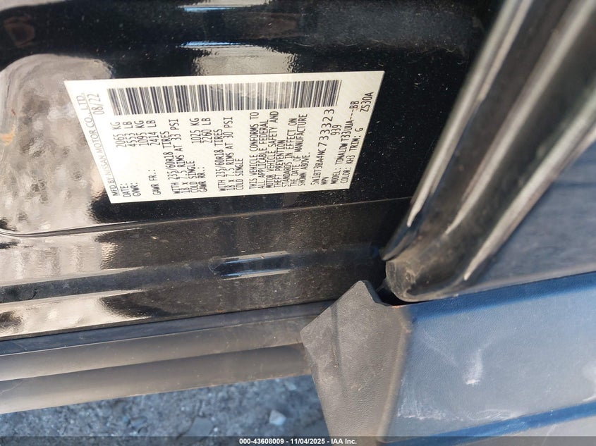 2022 NISSAN ROGUE SV FWD - 5N1BT3BA4NC733323