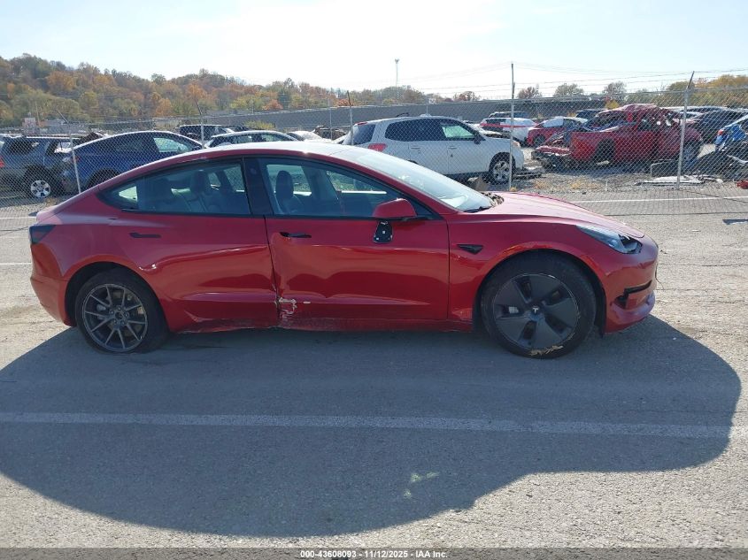 2023 Tesla Model 3 Rear-Wheel Drive VIN: 5YJ3E1EA7PF656083 Lot: 43608093