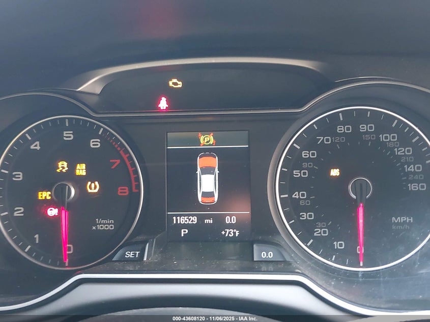 2014 Audi A4 2.0T Premium VIN: WAUAFAFL7EA065887 Lot: 43608120