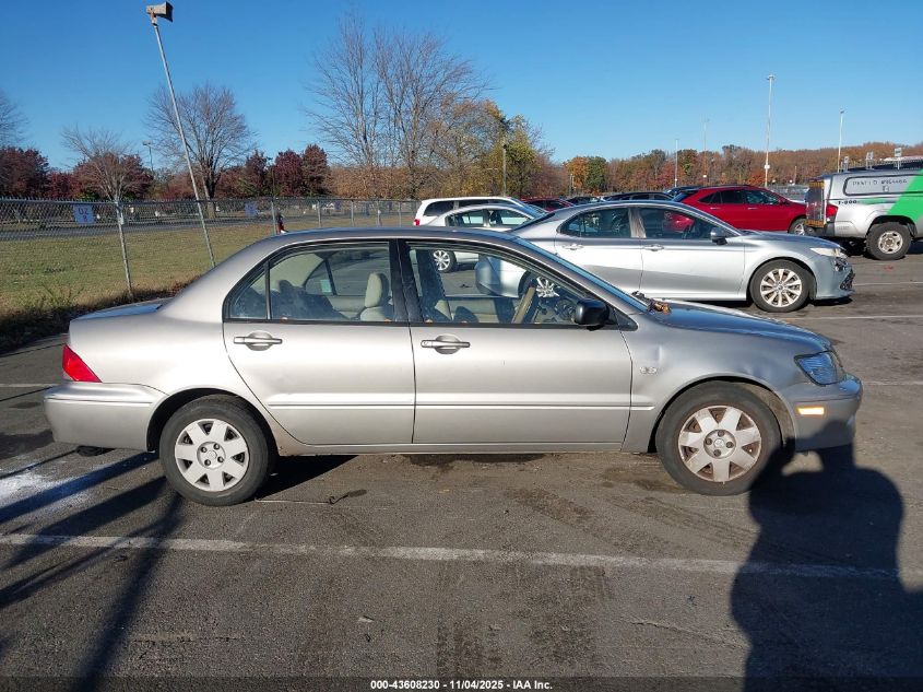 2003 Mitsubishi Lancer Es VIN: JA3AJ26E23U074399 Lot: 43608230