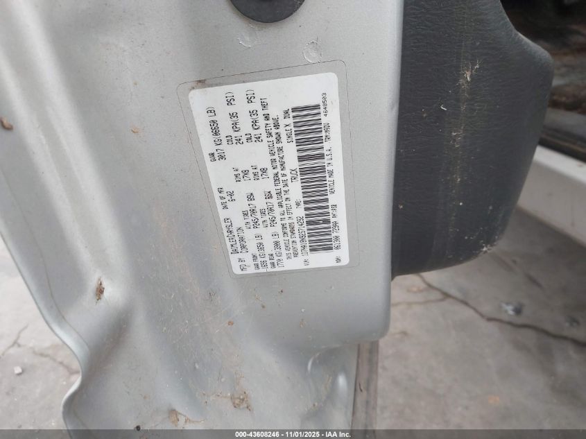 2002 Dodge Ram 1500 St VIN: 1D7HA18N92S714292 Lot: 43608246