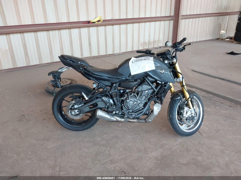 2022 Yamaha Mt07 VIN: JYARM32E1NA005615 Lot: 43608401