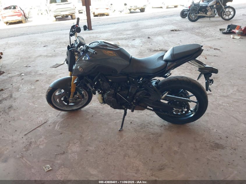 2022 Yamaha Mt07 VIN: JYARM32E1NA005615 Lot: 43608401