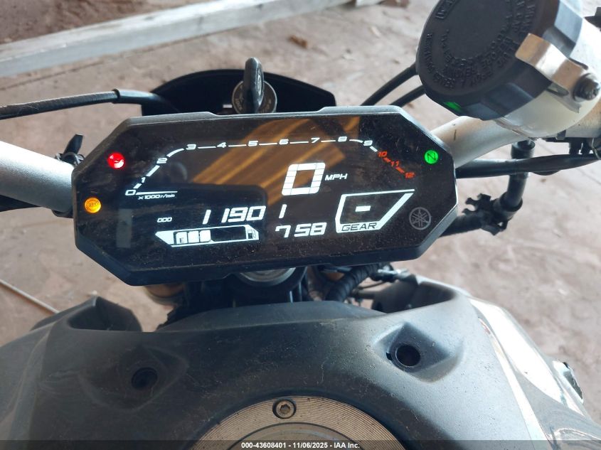 2022 Yamaha Mt07 VIN: JYARM32E1NA005615 Lot: 43608401