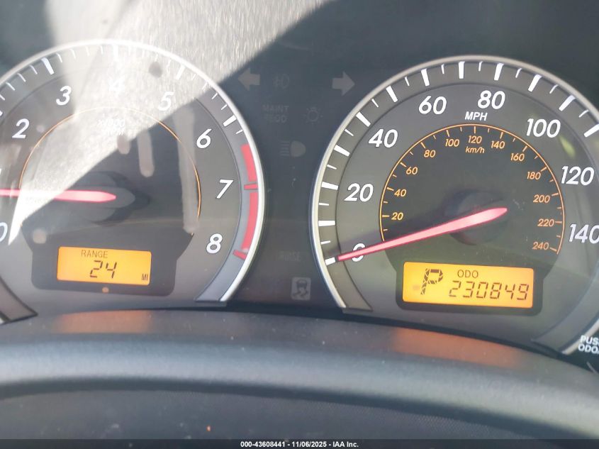 2009 Toyota Corolla Xrs VIN: 1NXBE40E99Z087461 Lot: 43608441